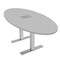 Skutchi Designs 33.5 in W, 69.5 in L, 29 in H, Engineered Wood Top, Grey HAR-OVL-34x70-T-ELEC-XD01 - alternate 1